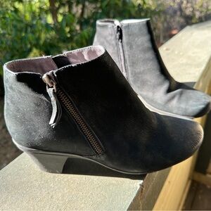 Abeo B.I.O. Rommie Women’s Ankle Boots Size 8 Black Leather Suede